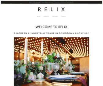 Relixvariety.com(Industrial Wedding Venue in Knoxville) Screenshot