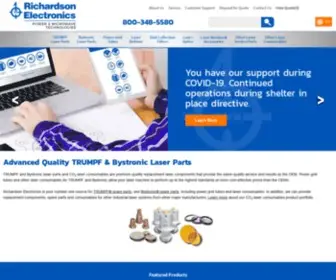 Rellaser.com(TRUMPF & Bystronic Laser Parts) Screenshot