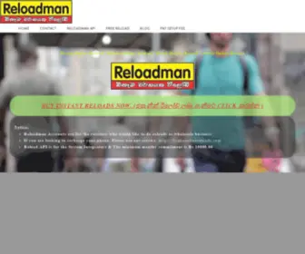 Reloadman.net(Online Reload Sri Lanka) Screenshot