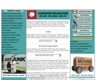 Relocatecanada.com(Canadian Relocation) Screenshot