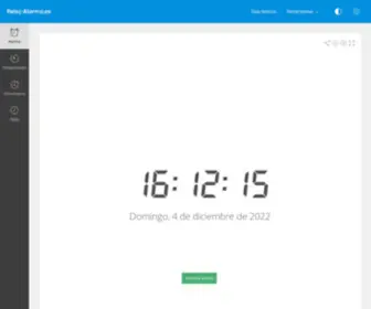 Reloj-Alarma.es(Reloj Alarma Despertador Online) Screenshot