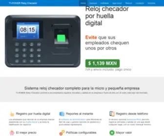 RelojChecador.com.mx(Reloj checador de huella digital y app para Android e iOS) Screenshot