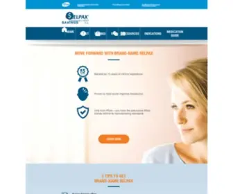 Relpax.com(Migraine Treatment) Screenshot