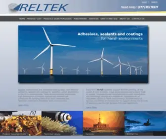 Reltekllc.com(RELTEK adhesives) Screenshot