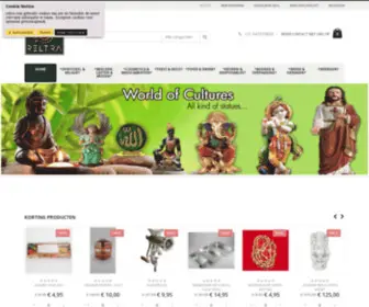 Reltra.com(Webshop for products related to Religions and Traditions from) Screenshot