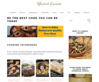 Reluctantgourmet.com(The Reluctant Gourmet) Screenshot