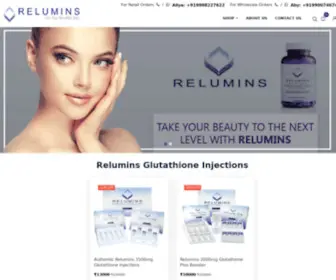 Relumins.in(Ecommerce Website) Screenshot