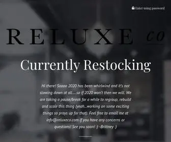 Reluxeco.com(Reluxe Co) Screenshot