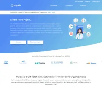 Relymd.com(Purpose-Built Telehealth Solutions) Screenshot