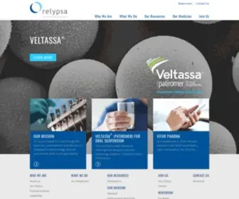 Relypsa.com(Vifor Pharma) Screenshot