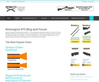 Rem870.com(Remington 870) Screenshot