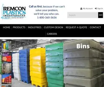 Remcon.com(Remcon Plastics) Screenshot
