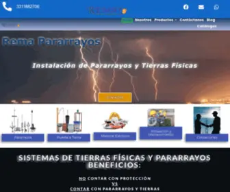 Remapararrayos.com.mx(Instalacion y Mantenimiento de Parrayos y tierras Fisicas) Screenshot