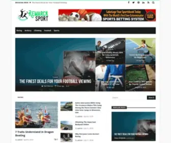 Remarcksport.com(Sports Blog) Screenshot