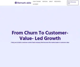 Remark-Able.at(Customer Success Coaching and Consulting for SaaS) Screenshot