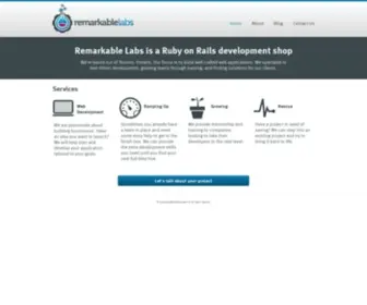 Remarkablelabs.com(Remarkable Labs) Screenshot