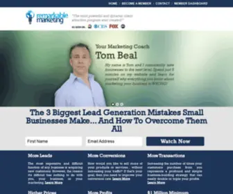 Remarkablemarketing.com(Tom Beal) Screenshot