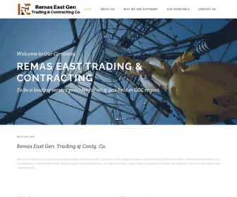 Remaseast.com(REMAS EAST TRADING & CONTRACTING Co) Screenshot