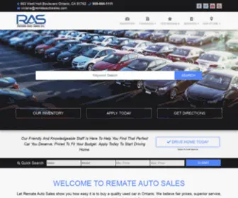 Remateautosales.com(Remate Auto Sales) Screenshot