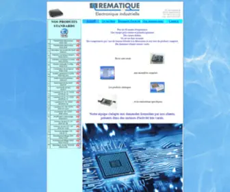 Rematique.com(Concepteur et fabricant en électronique) Screenshot