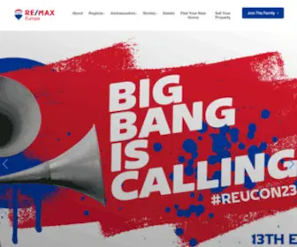 Remax-Europe.com(A Family of Entrepreneurs Welcomes You. The RE/MAX family) Screenshot
