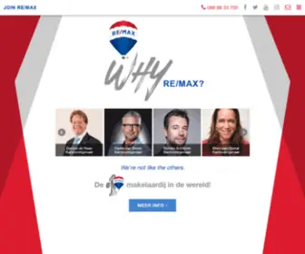 Remax-Franchise.nl(Join RE/MAX Nederland franchise formule voor de makelaar) Screenshot