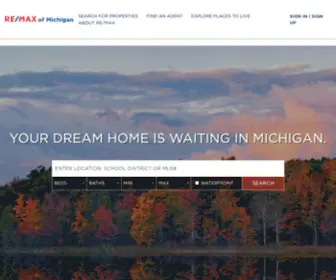 Remax-Michigan.com(Michigan Real Estate) Screenshot