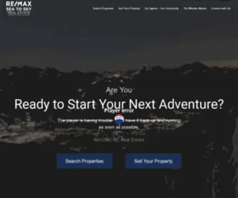 Remax-Whistler.com(RE/MAX Sea to Sky Real Estate Whistler) Screenshot