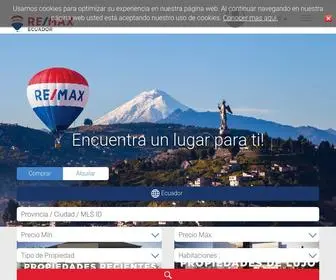 Remax.com.ec(RE/MAX Ecuador) Screenshot