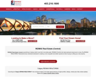 Remaxcentral.ab.ca(Find Calgary RE/MAX REALTORS®) Screenshot