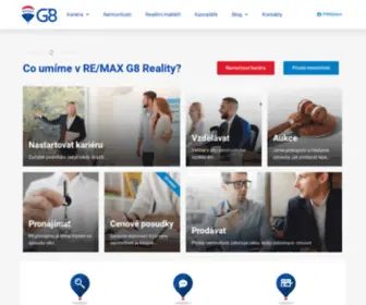 Remaxg8Reality.cz(RE/MAX G8 Reality) Screenshot