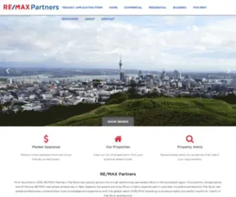 Remaxpartners.co.nz(RE/MAX Partners) Screenshot