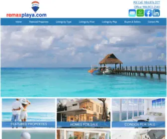 Remaxplaya.mx(Real Estate in Playa del Carmen) Screenshot