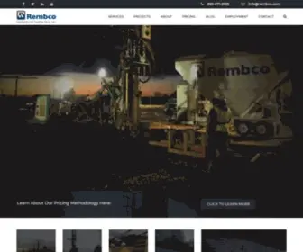 Rembco.com(Micropiles, Soil Anchor, Sinkhole Repair) Screenshot