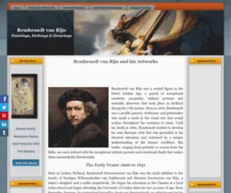 Rembrandtpaintings.com(Analysis of 150 Rembrandt Paintings) Screenshot