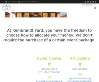 Rembrandtyard.com(Rembrandt Yard's upscale gallery setting) Screenshot