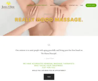 Remedialmassageclinic.com.au(Juno Clinic) Screenshot