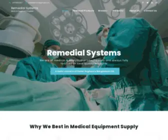 Remedialsystems.com(Medical Equipment Supplier) Screenshot