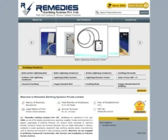 Remediesearthing.in(Remedies Earthing Systems Private Limited) Screenshot