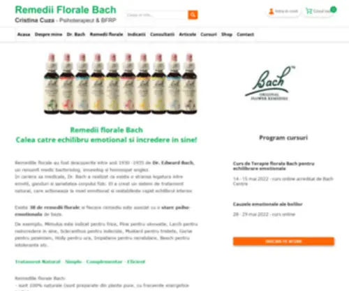 Remediiflorale-Bach.ro(Remediiflorale Bach) Screenshot