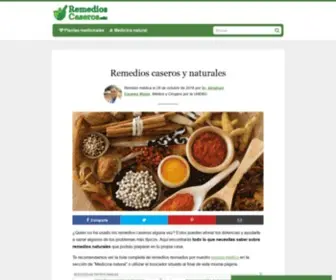 Remedioscaseros.wiki(▷ Remedios CASEROS para afecciones comunes) Screenshot