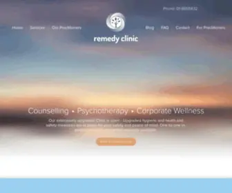 Remedyclinic.ie(Psychotherapy & Counselling Clinic Dublin) Screenshot