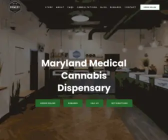 Remedycolumbia.com(Remedy Maryland Recreational & Medical Cannabis Dispensary) Screenshot