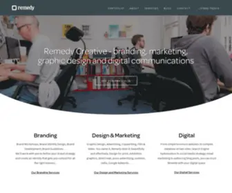 Remedycreative.com(Design agency kent) Screenshot