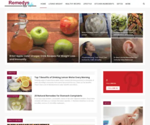 Remedysforlife.com(Remedysforlife) Screenshot