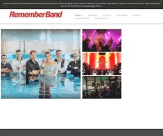 Rememberband.com(Portfolio der RememberBand aus Mönchengladbach) Screenshot