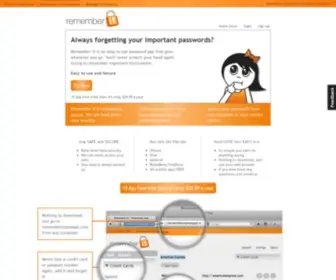 Rememberitpassapp.com(Passwords App) Screenshot