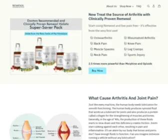 Remesol.com(Treat arthritis & live pain free) Screenshot