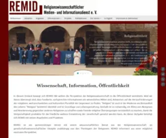 Remid.de(Religionswissenschaftlicher Medien) Screenshot
