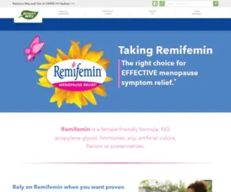 Remifemin.com(Remifemin from Nature's Way) Screenshot